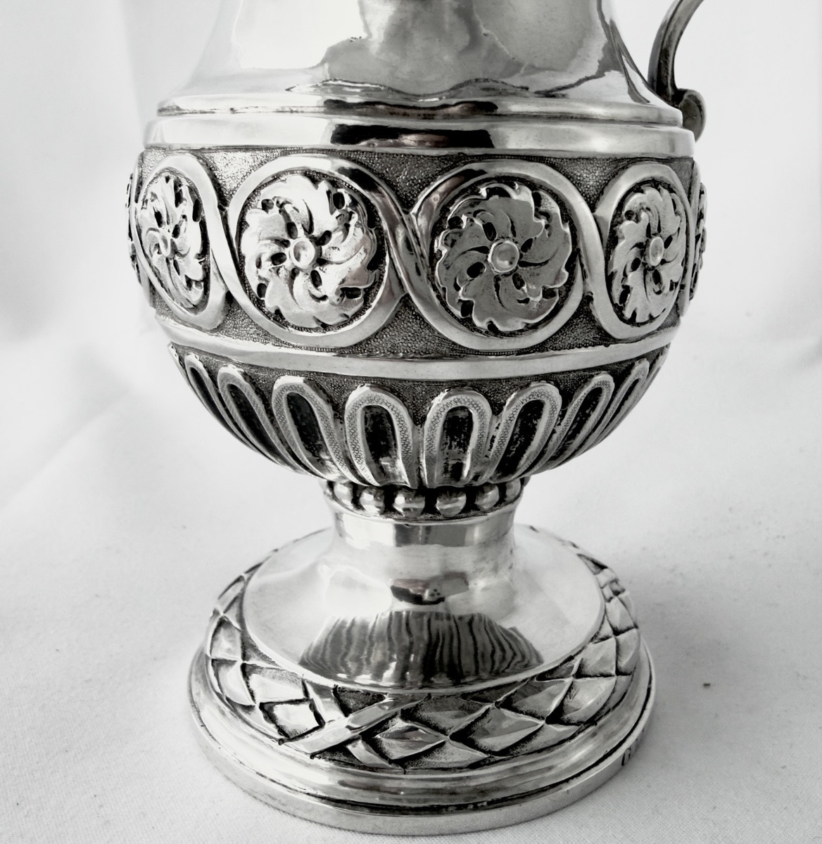 Ath 1787, Mustard Pot, Sterling Silver, Silversmith's Mark With Crowned D-photo-5