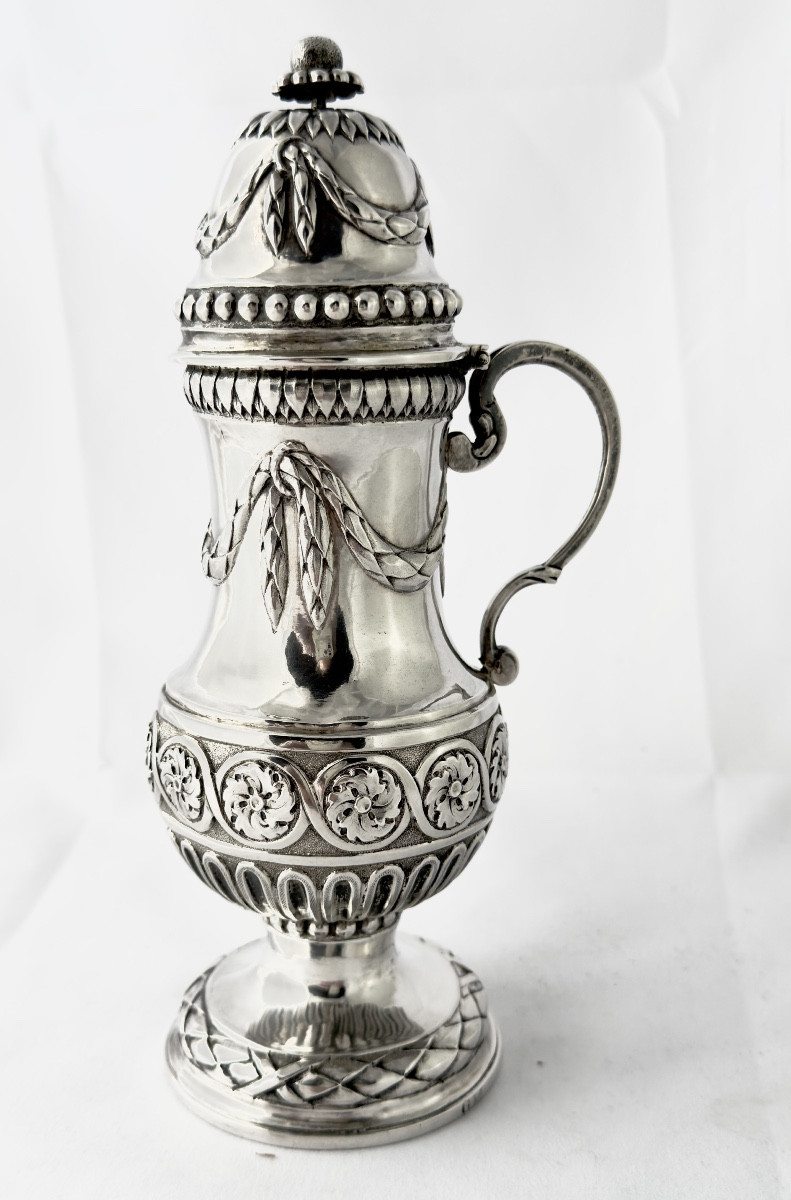 Ath 1787, Mustard Pot, Sterling Silver, Silversmith's Mark With Crowned D