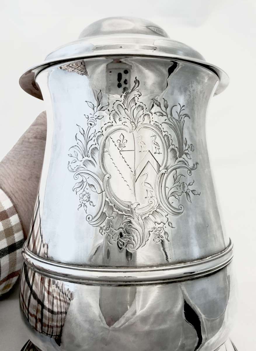 London 1750, Georgian Tankard , Sterling Silver , Richard Gurney And Thomas Cook , Leeke Family-photo-7
