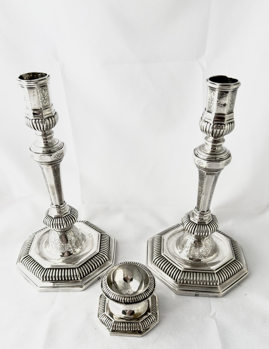 Saltcellar, 1700-1730, Sterling Silver, Former Southern Netherlands Trencher Salt -photo-2