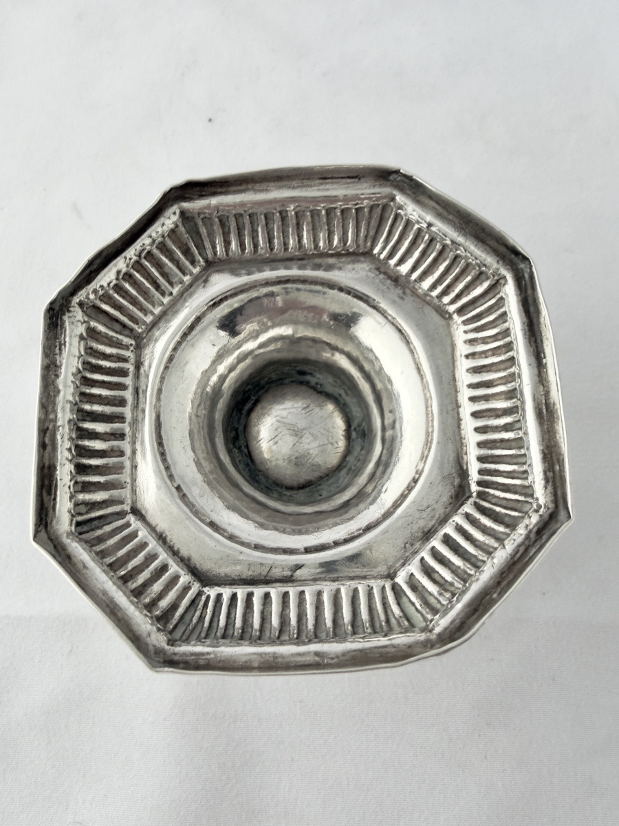 Saltcellar, 1700-1730, Sterling Silver, Former Southern Netherlands Trencher Salt -photo-3