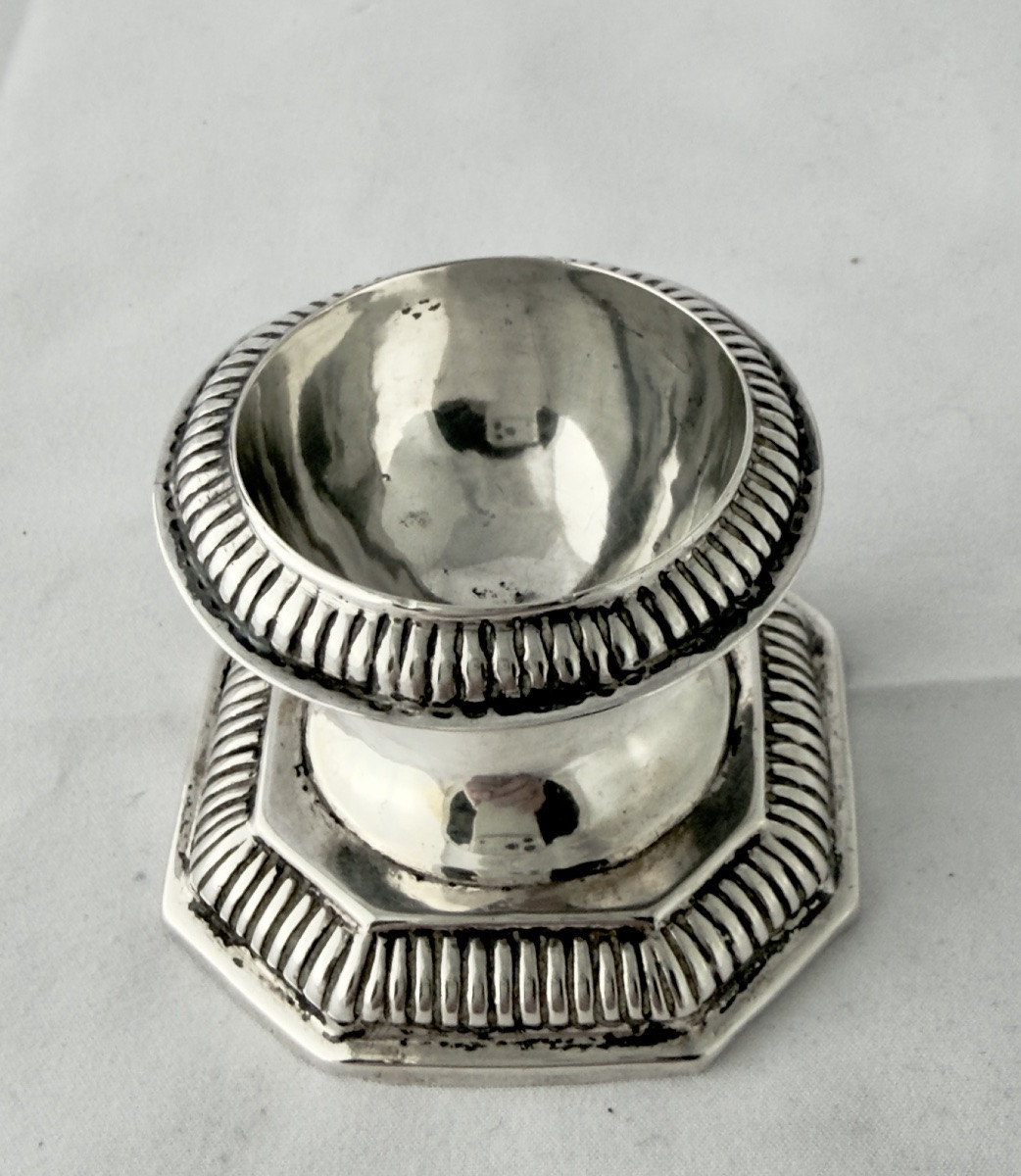 Saltcellar, 1700-1730, Sterling Silver, Former Southern Netherlands Trencher Salt -photo-6