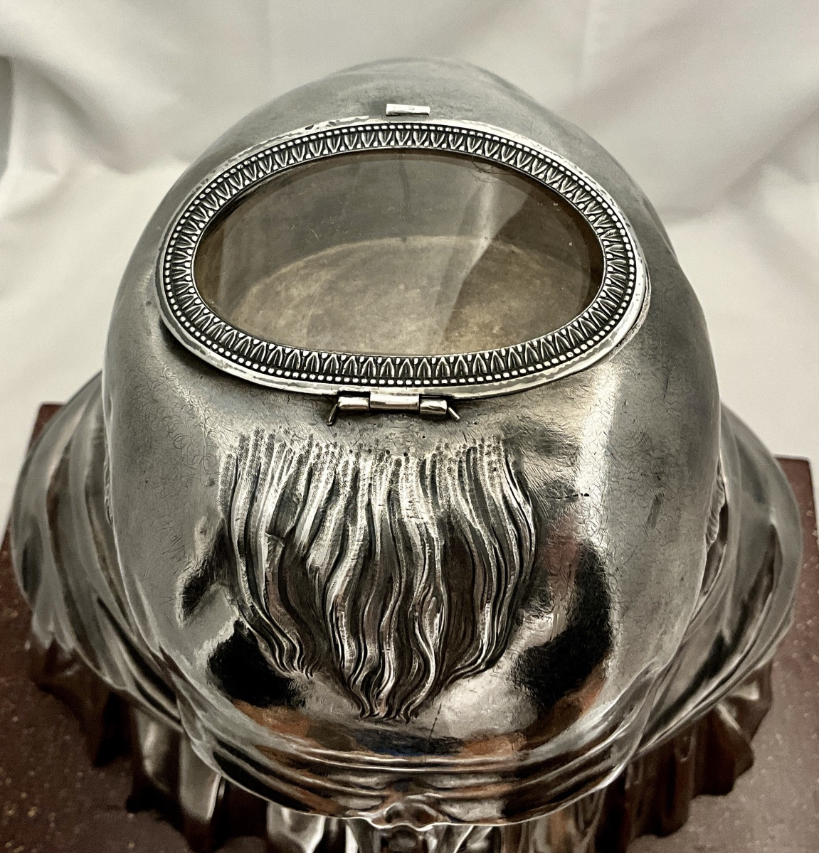 Paris 1812-1819, Reliquary Bust , Sterling Silver , Widow Paraud , Marguerite Hoguet-photo-3