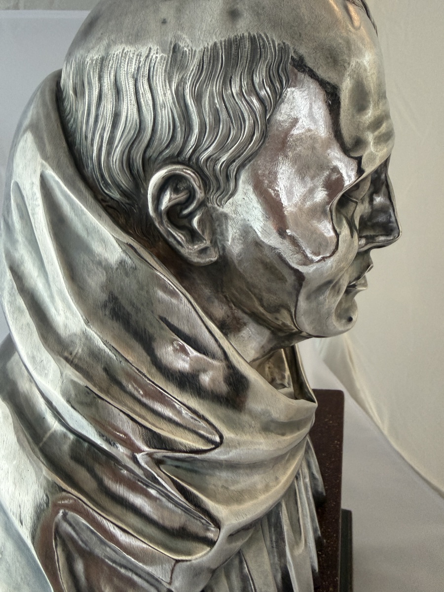 Paris 1812-1819, Reliquary Bust , Sterling Silver , Widow Paraud , Marguerite Hoguet-photo-4