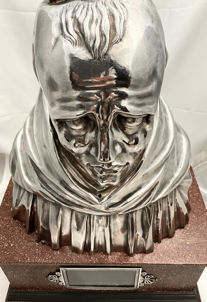 Paris 1812-1819, Reliquary Bust , Sterling Silver , Widow Paraud , Marguerite Hoguet-photo-1