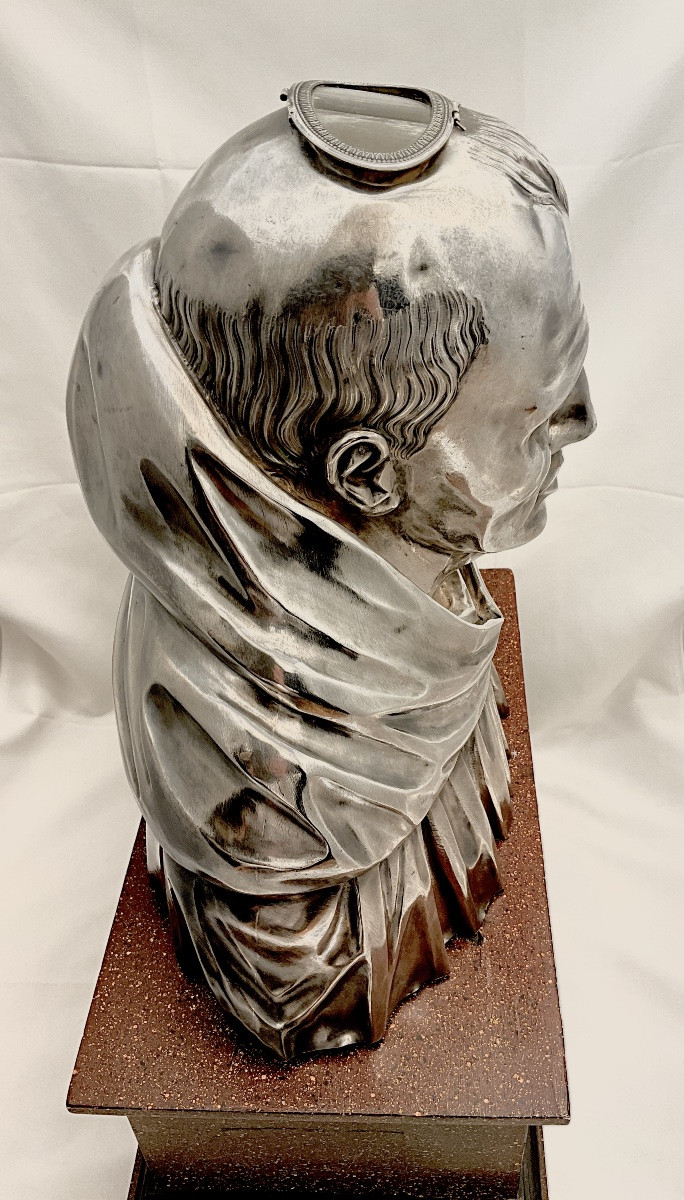 Paris 1812-1819, Reliquary Bust , Sterling Silver , Widow Paraud , Marguerite Hoguet-photo-6