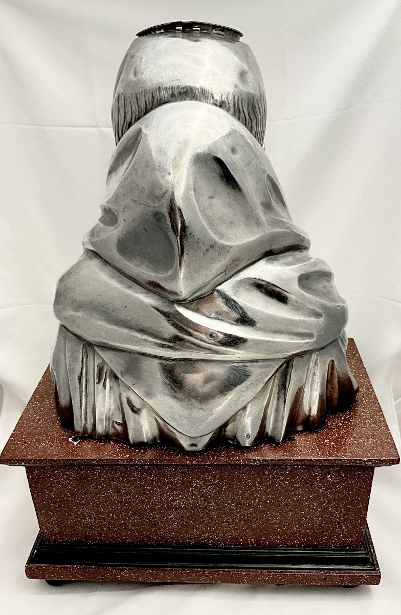 Paris 1812-1819, Reliquary Bust , Sterling Silver , Widow Paraud , Marguerite Hoguet-photo-7