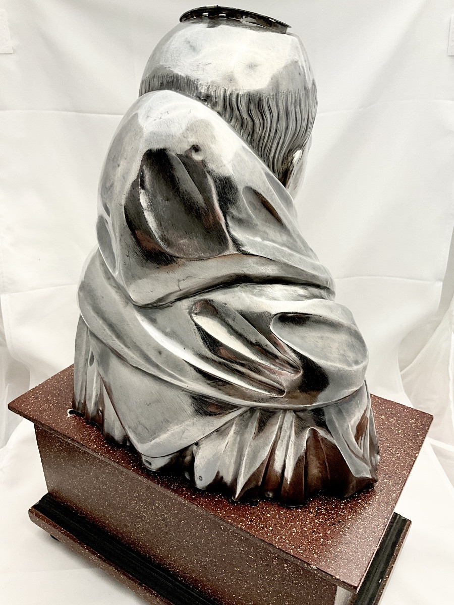 Paris 1812-1819, Reliquary Bust , Sterling Silver , Widow Paraud , Marguerite Hoguet-photo-8