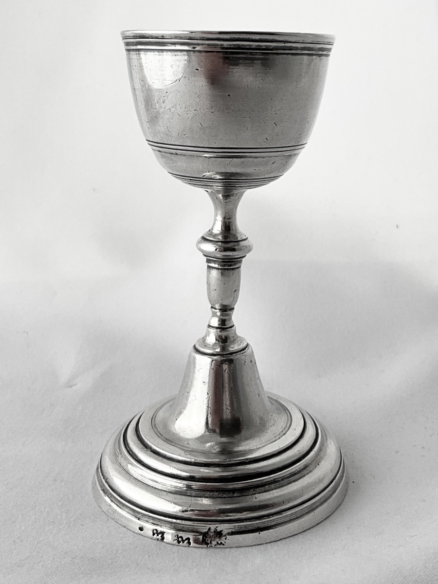 Soissons 1743-1760, Jacques Claude Pourcelle, coquetier en argent massif-photo-7