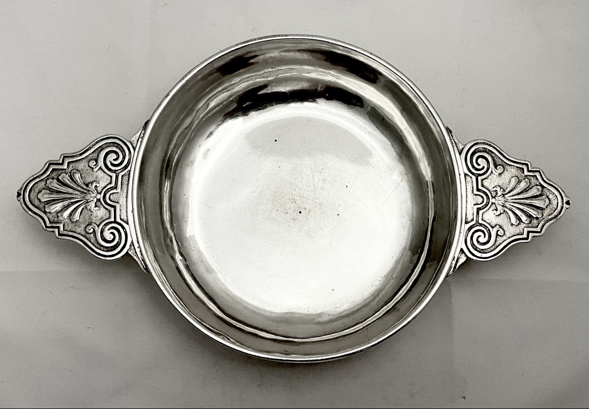 Grenoble 1724-1732, Salomon Ruinat, écuelle ou bouillon en argent massif , légumier -photo-2
