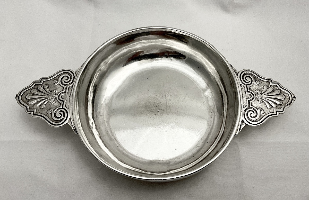 Grenoble 1724-1732, Salomon Ruinat, écuelle ou bouillon en argent massif , légumier -photo-7