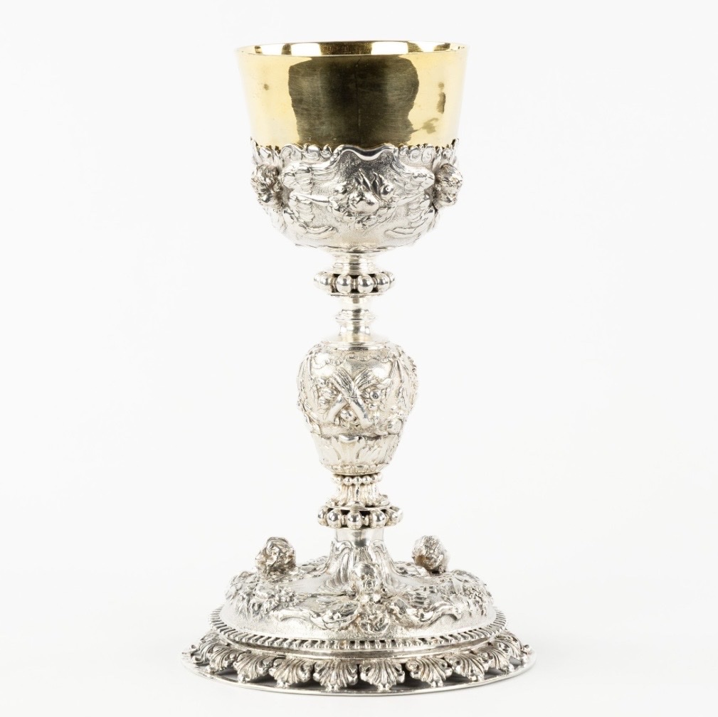  Antwerp 1678-1680 Joseph I Hennekin Baroque Silver And Vermeil Chalice-photo-2