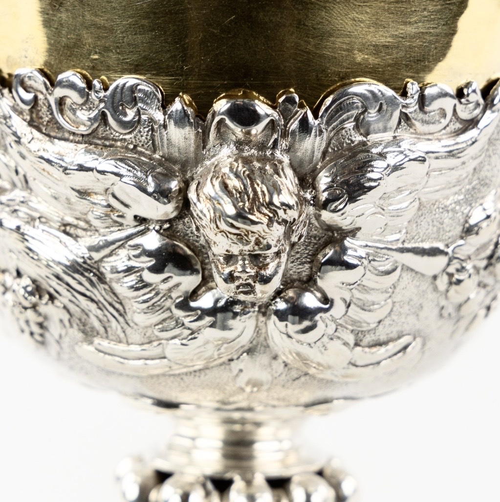  Antwerp 1678-1680 Joseph I Hennekin Baroque Silver And Vermeil Chalice-photo-4