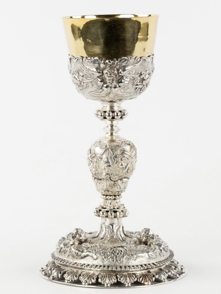  Antwerp 1678-1680 Joseph I Hennekin Baroque Silver And Vermeil Chalice-photo-2