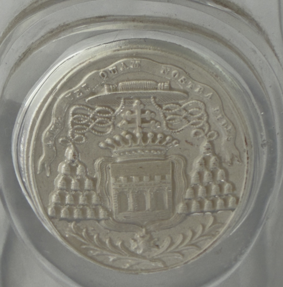Champagne Flute With A Heraldic Crystal-ceramic Inlay, Cardinal Dupont, Archbishop Of Bourges-photo-4