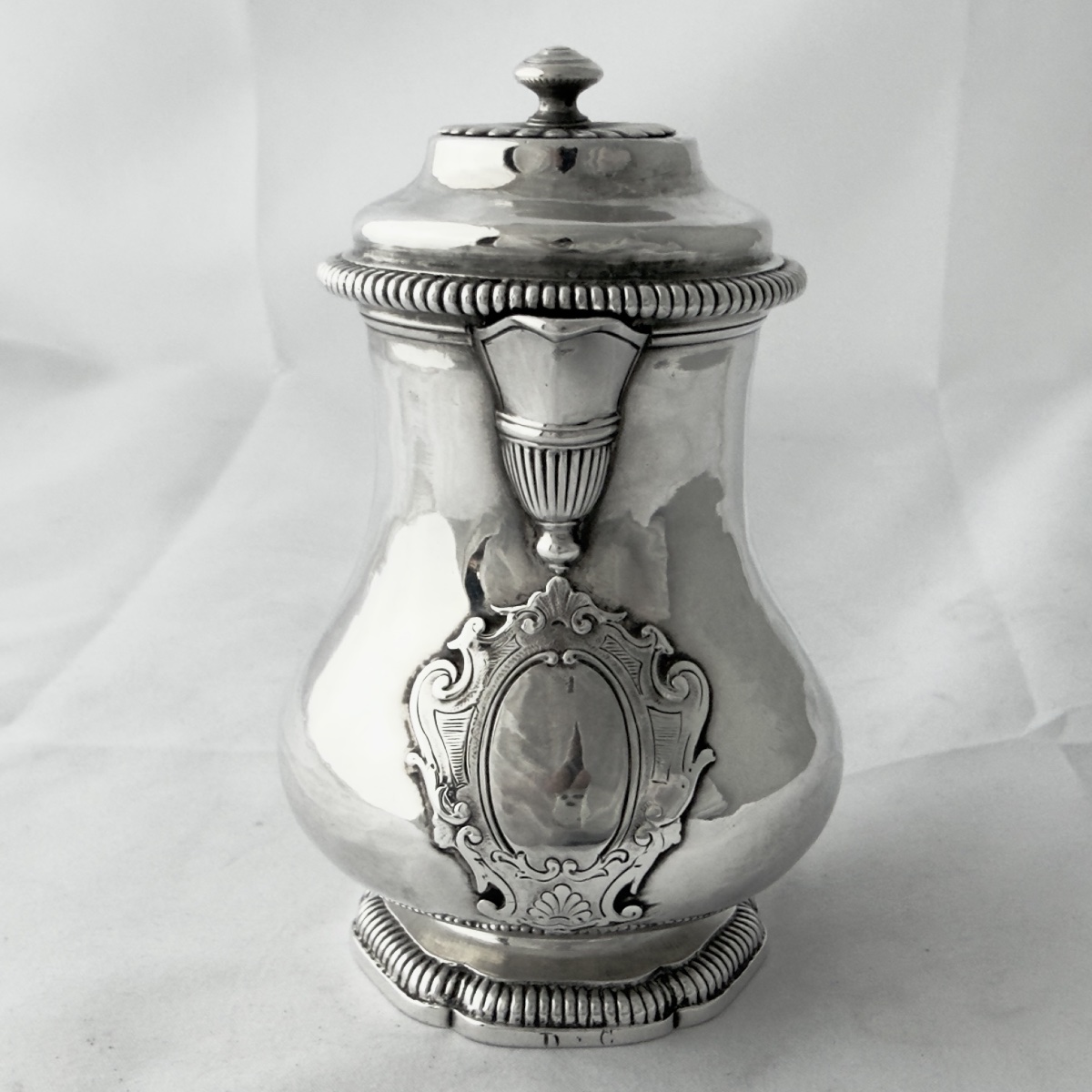 Paris, 1748, Solid Silver Mustard Pot Or Cream Jug, Louis Guillaume Lecuyer -photo-2