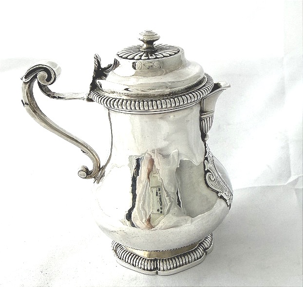 Paris, 1748, Solid Silver Mustard Pot Or Cream Jug, Louis Guillaume Lecuyer -photo-5