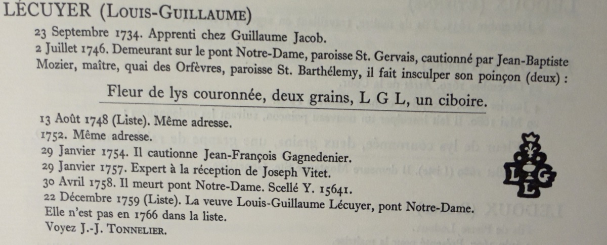 Paris, 1748, Solid Silver Mustard Pot Or Cream Jug, Louis Guillaume Lecuyer -photo-6