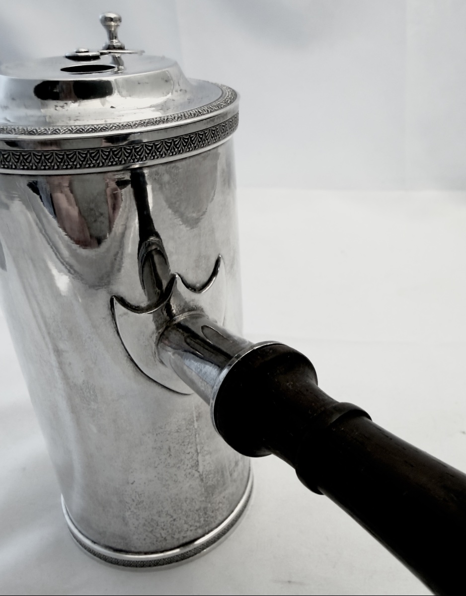 Madrid, 1800–1812, Chocolate Pot, Crafted By Nicolas Chameroy, Silversmith To King Joseph Bonaparte, Silver  -photo-2