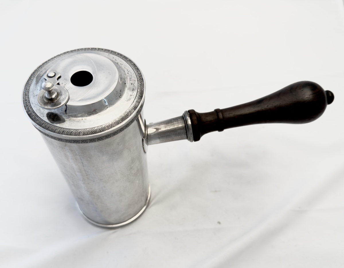 Madrid, 1800–1812, Chocolate Pot, Crafted By Nicolas Chameroy, Silversmith To King Joseph Bonaparte, Silver  