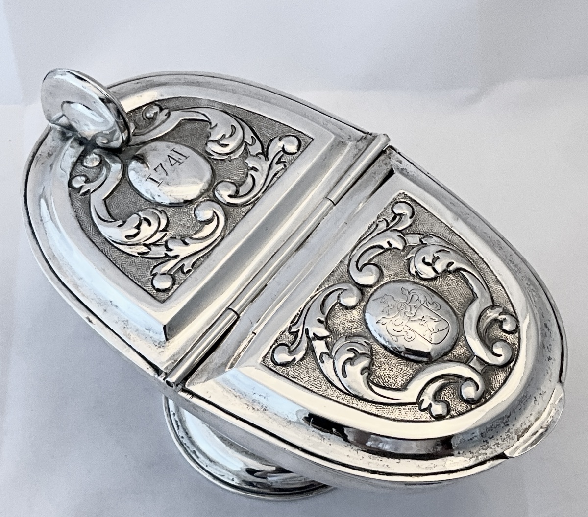 Liège, 1740, Dieudonné Crasset, Solid Silver Incense Shaker-photo-2