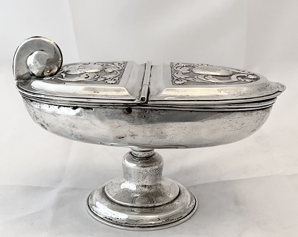 Liège, 1740, Dieudonné Crasset, Solid Silver Incense Shaker-photo-1