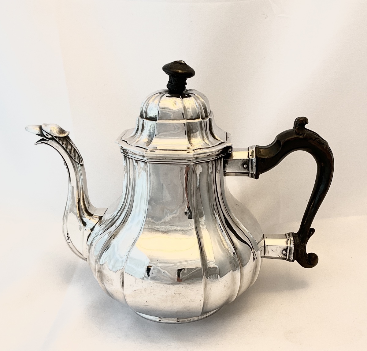 Bruges 1634 Silver Teapot 