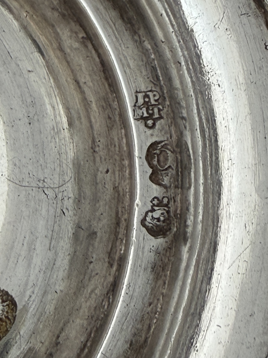Vannes 1784, paire de flambeaux en argent massif, famille du Pérenno de Penvern, Persquen-photo-5