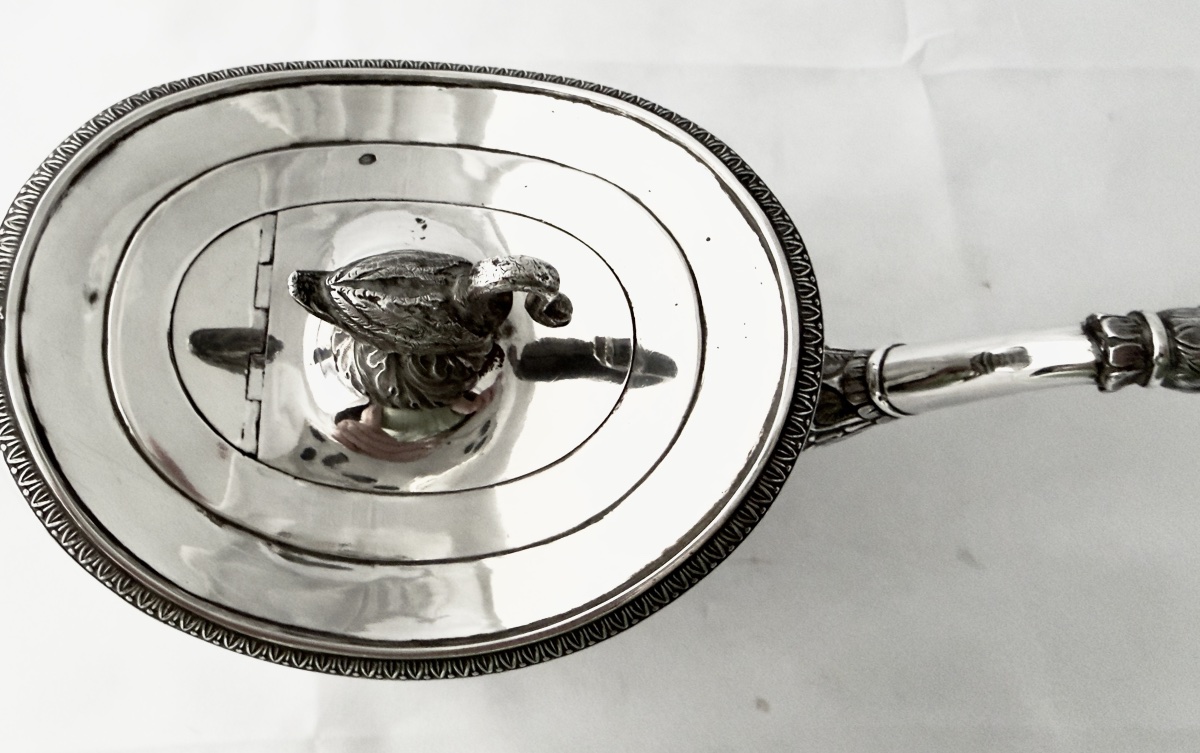 Brussels, 1822–1831, Solid Silver, Empire-style Teapot, Silversmith François Thomas-photo-4