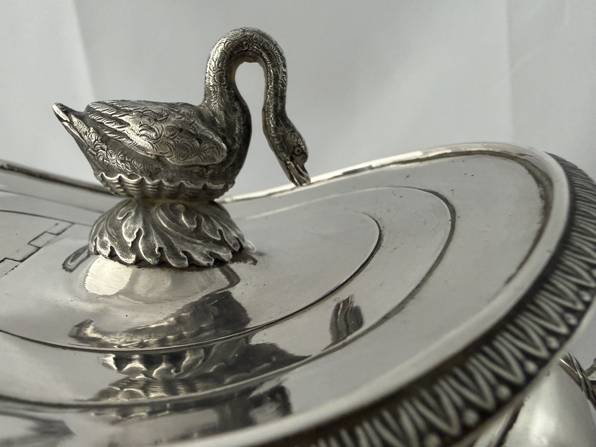 Brussels, 1822–1831, Solid Silver, Empire-style Teapot, Silversmith François Thomas-photo-4
