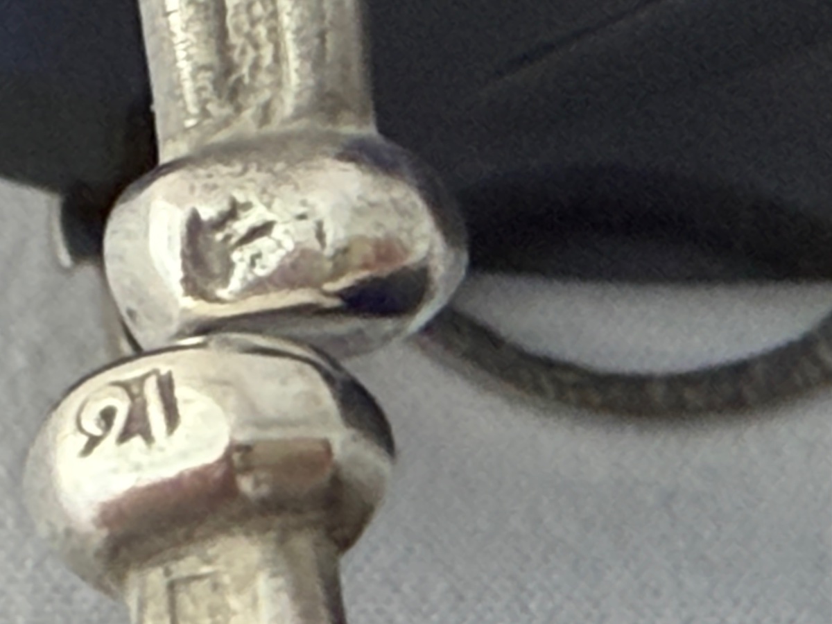 Mons 1791, paire de salières en argent massif et verre bleu, époque Louis XVI-photo-5