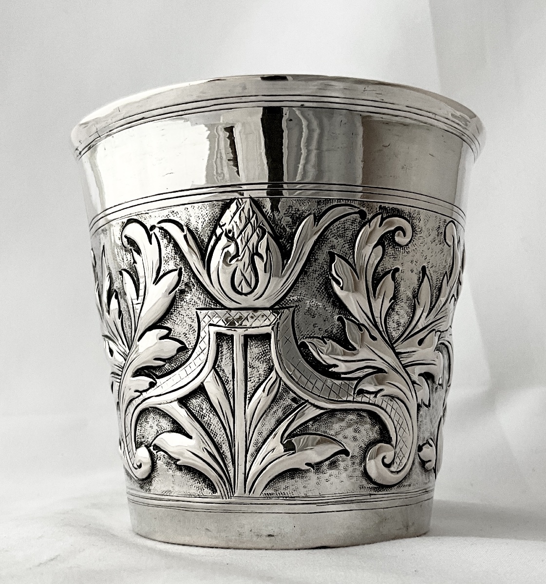 Oslo 1715, Solid Silver Beaker, Michel Michelsen Rømer, Christiania -photo-2