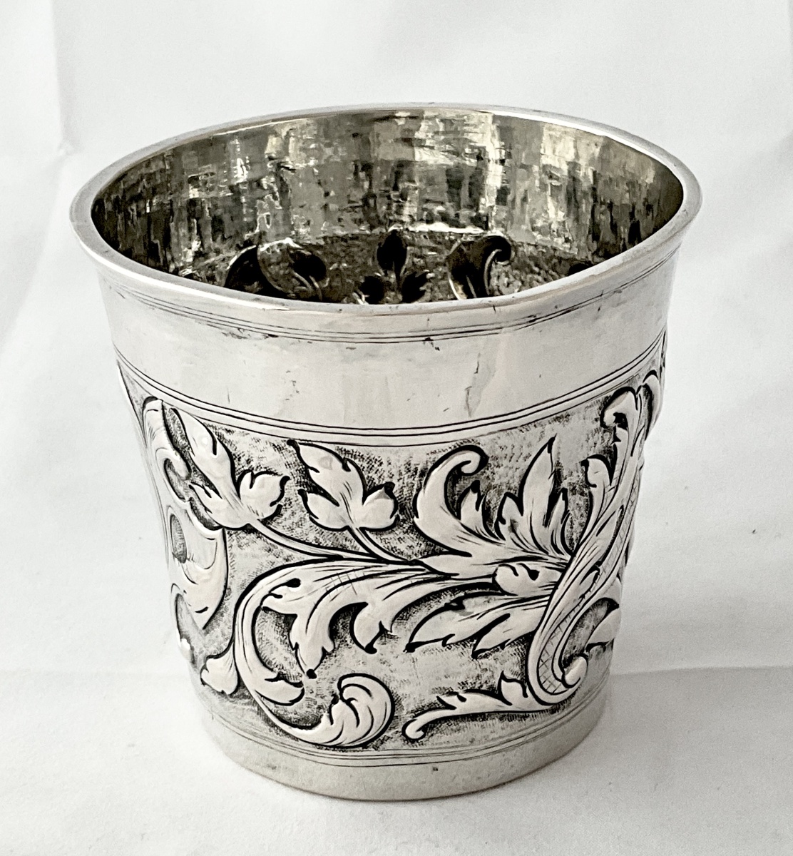 Oslo 1715, Solid Silver Beaker, Michel Michelsen Rømer, Christiania -photo-4
