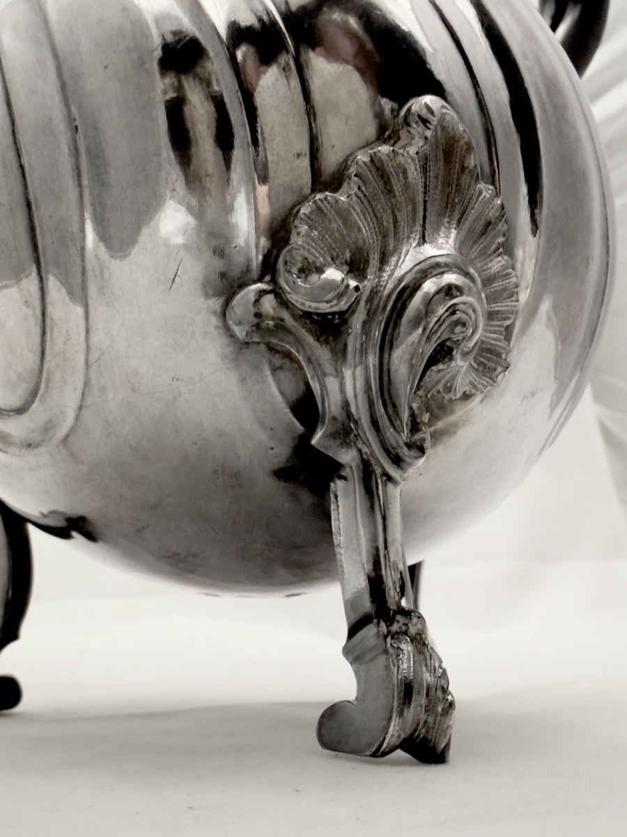 Mons, 1772, Silver Chocolate Pot, Joseph Philippe Ghienne, Louis XV -photo-4