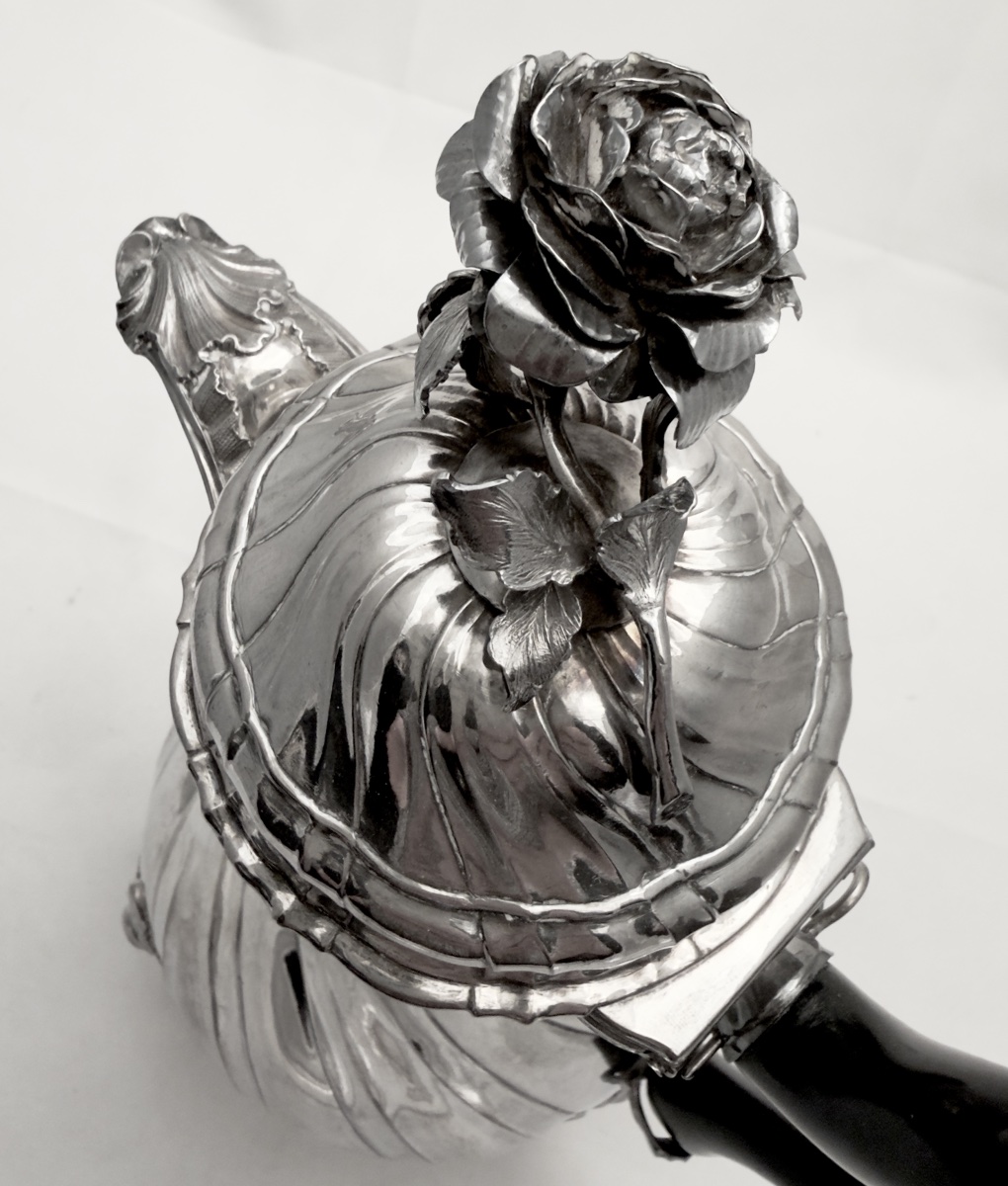 Mons, 1772, Silver Chocolate Pot, Joseph Philippe Ghienne, Louis XV 