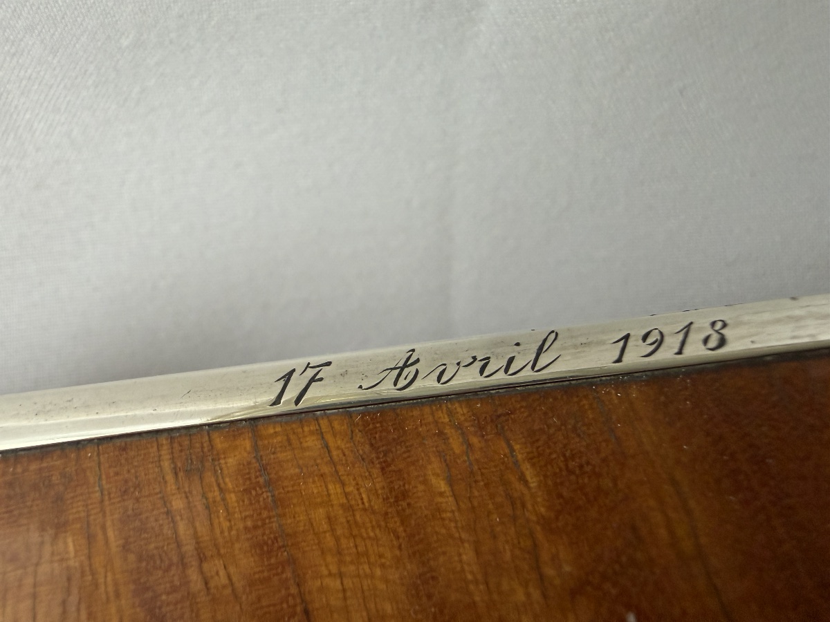 Cadeau du Roi Albert I des Belges, argent et érable,Bruxelles 1920-1930, Thomas Braun , Ursel -photo-4