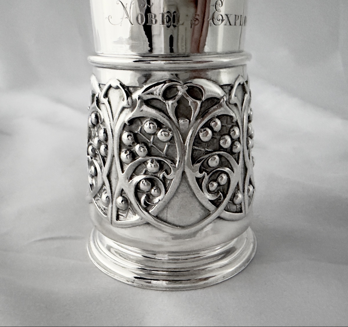 Philippe Wolfers , vase Art Nouveau ,1890-1910, argent massif