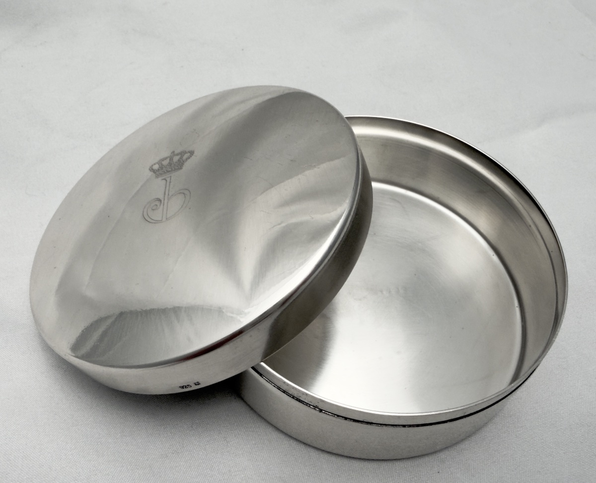 A Gift From Queen Juliana Of The Netherlands And Prince Bernhard, Solid Silver, 1954-photo-3