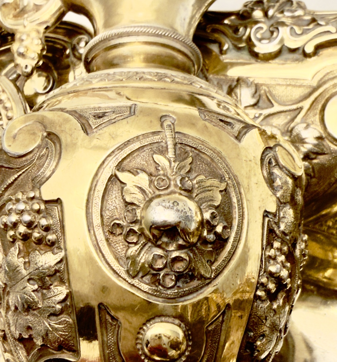 Favier, Pair Of Solid Silver And Vermeil Cruets, Circa 1850 -photo-1