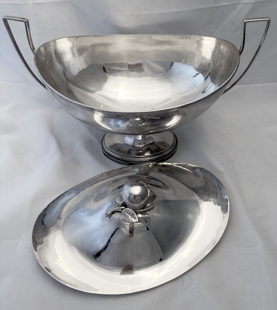Oultremont Family, 1814–1831, Solid Silver Soup Tureen, Jan Baptiste II Verberckt-photo-3