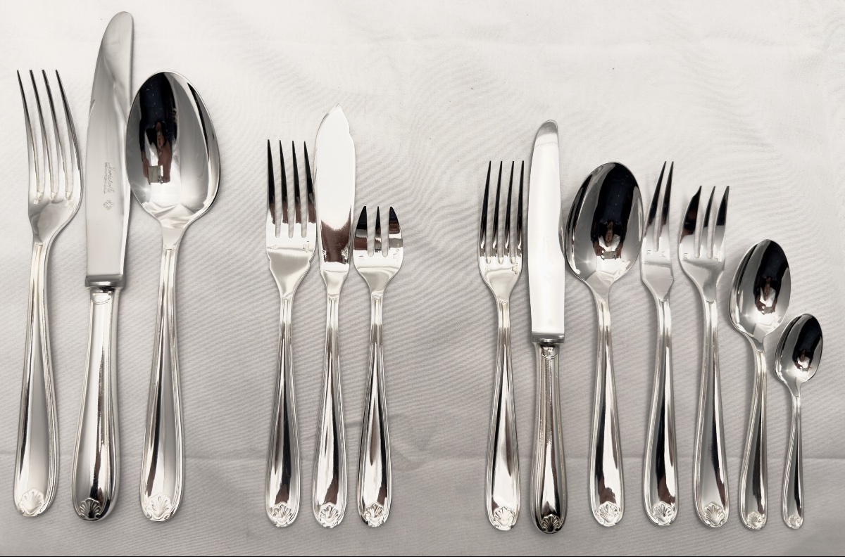 ,christofle 189 Piece Dinner Set For 12 People, Marot Model-photo-2