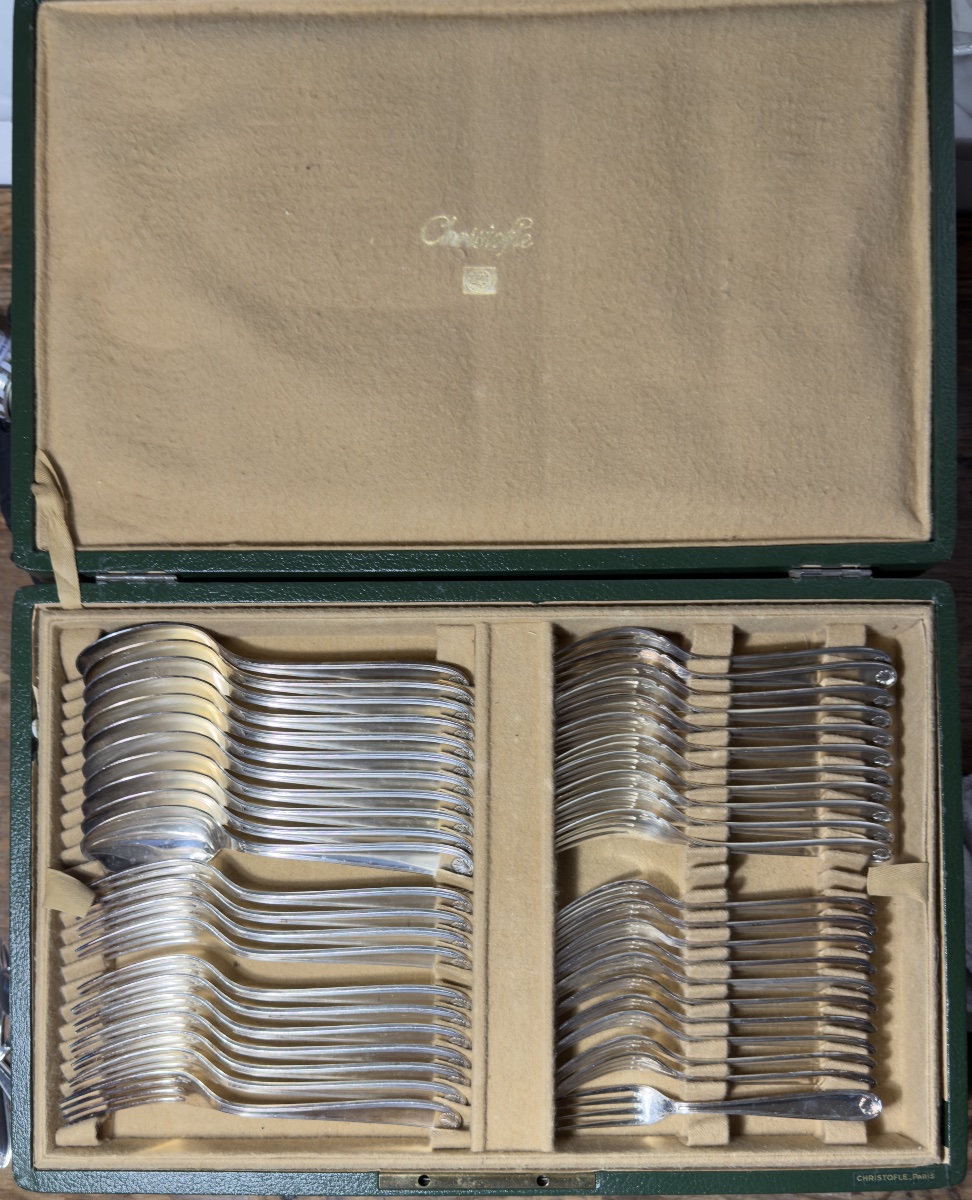 ,christofle 189 Piece Dinner Set For 12 People, Marot Model-photo-1