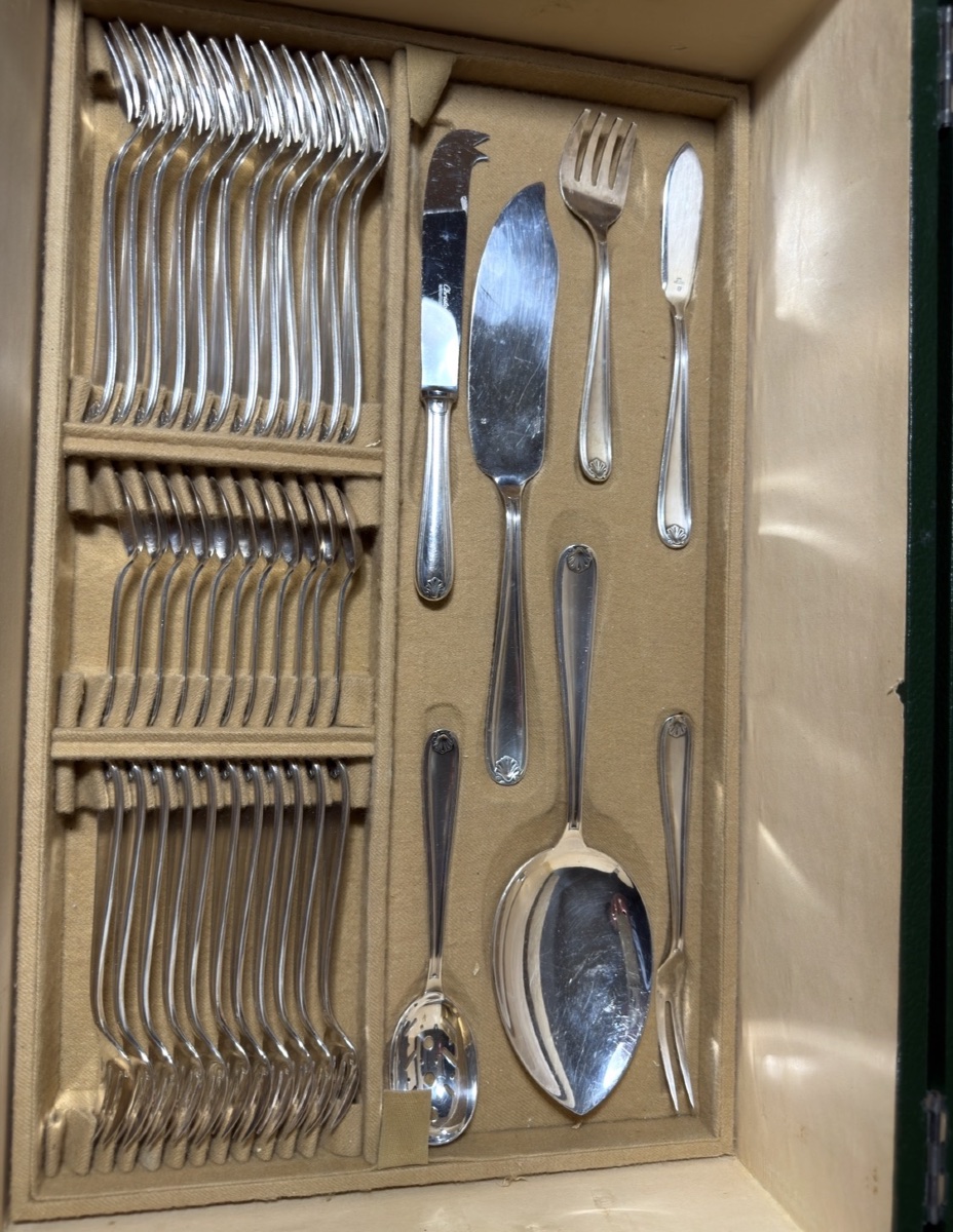 ,christofle 189 Piece Dinner Set For 12 People, Marot Model-photo-3