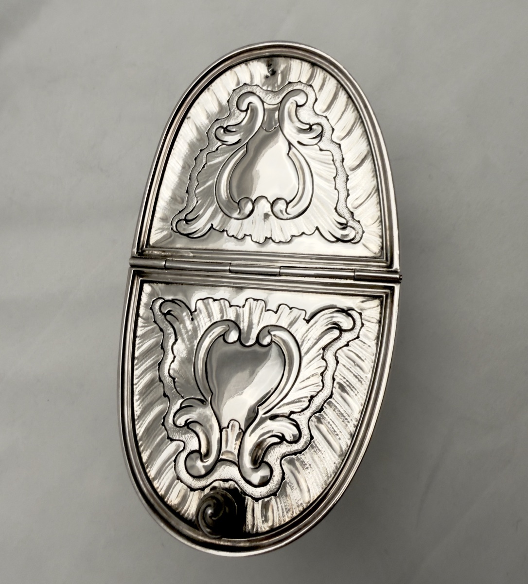 Marseille 1779, navette à encens ,Matthieu Brémond, argent massif, Louis XV-photo-4