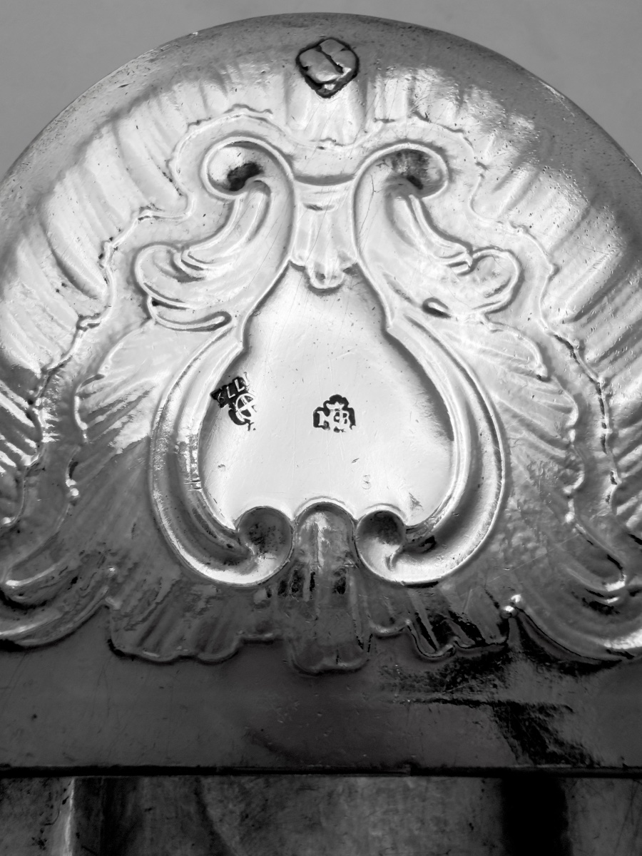 Marseille 1779, navette à encens ,Matthieu Brémond, argent massif, Louis XV-photo-4