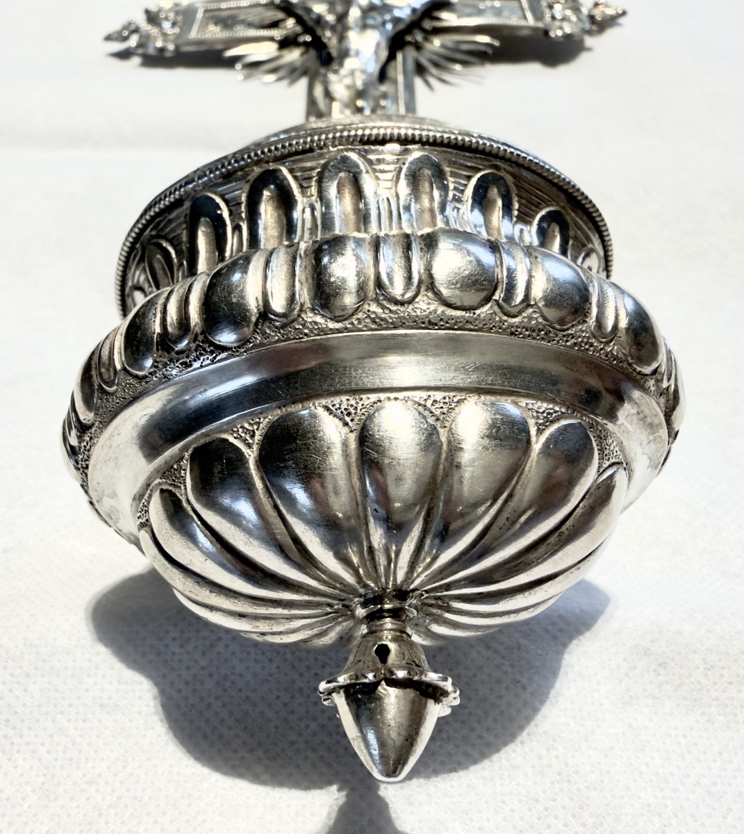 Gand 1775, bénitier d’appartement, argent massif, Philippe Le Clerq-photo-4