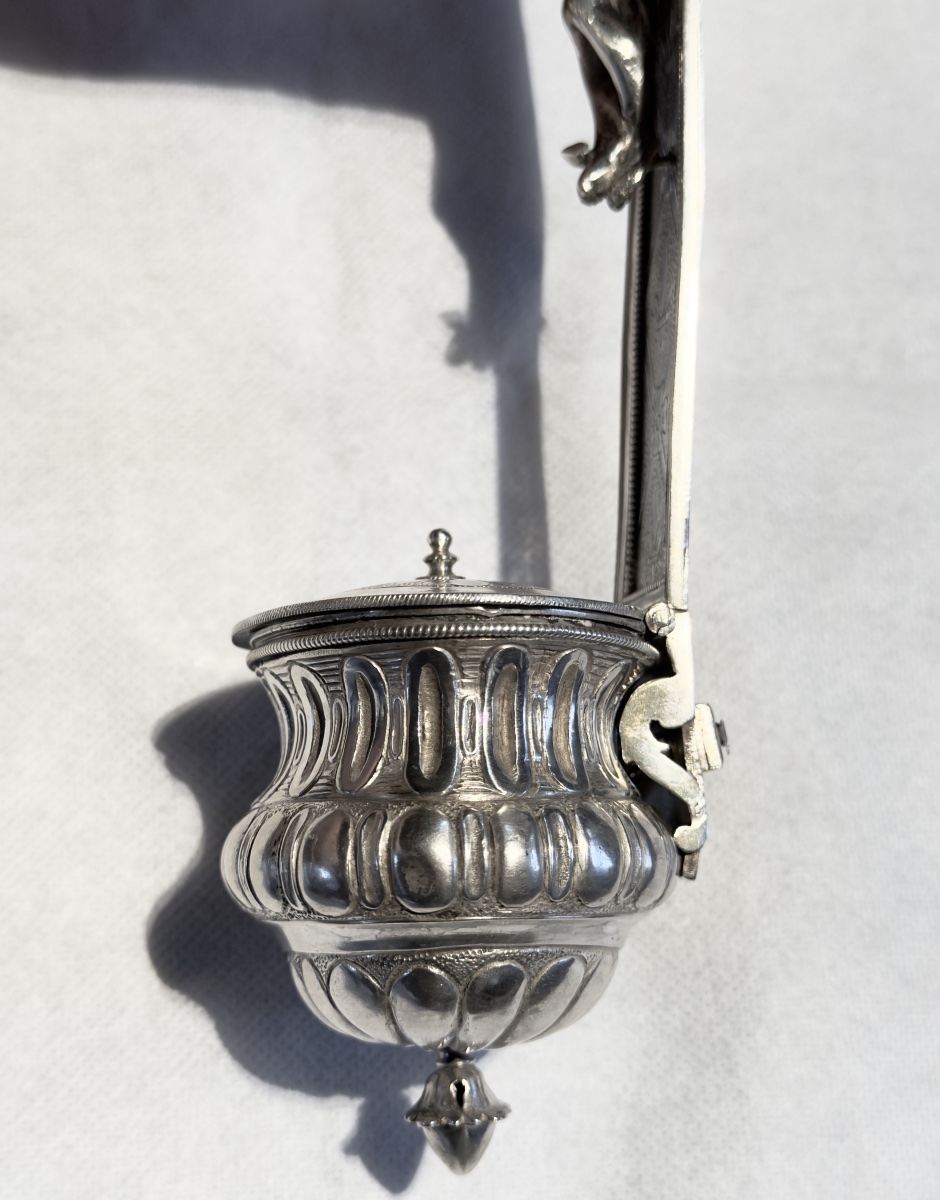 Gand 1775, bénitier d’appartement, argent massif, Philippe Le Clerq-photo-7