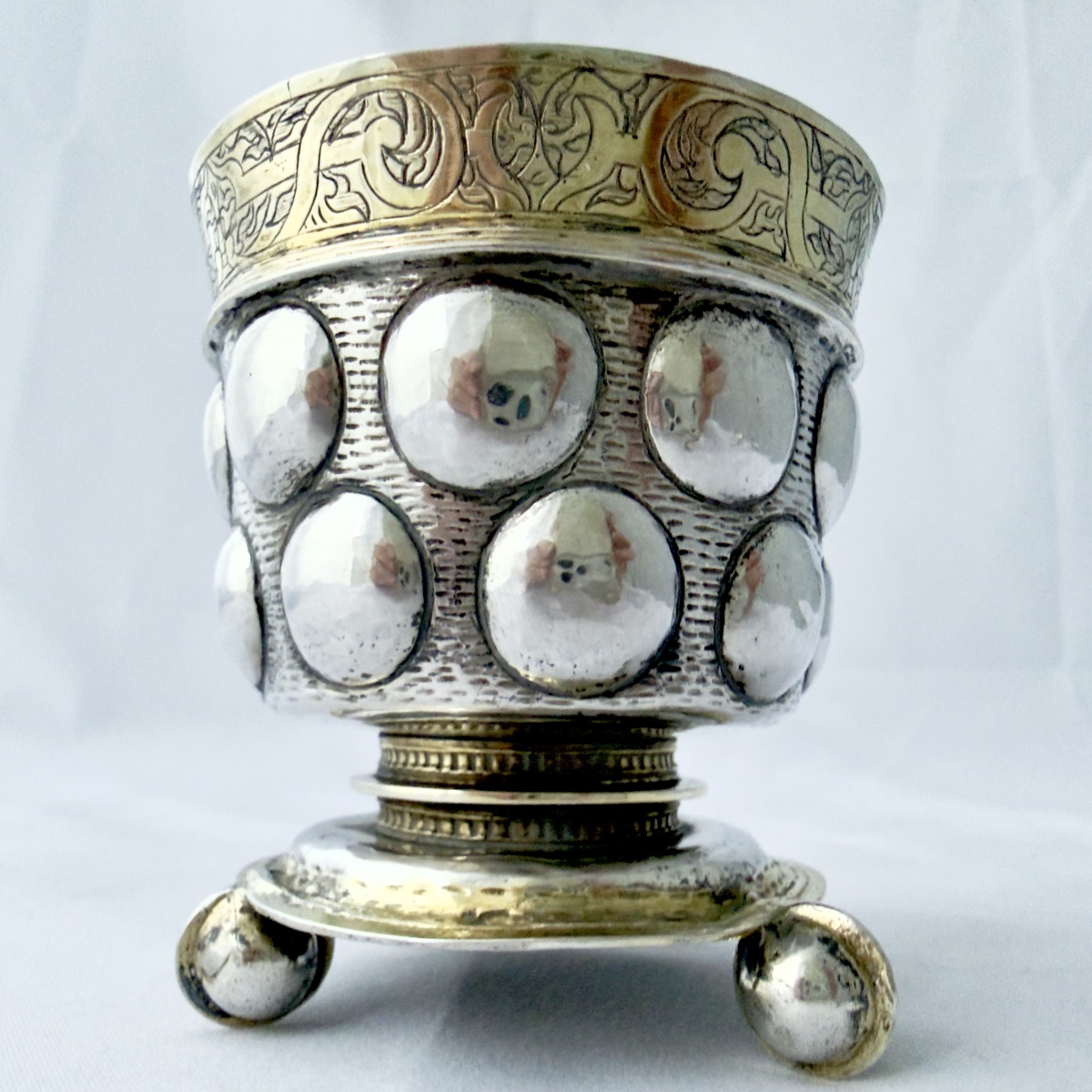 Holy Roman Empire, Circa 1540–1580, Renaissance Goblet, Solid Silver And Vermeil -photo-4