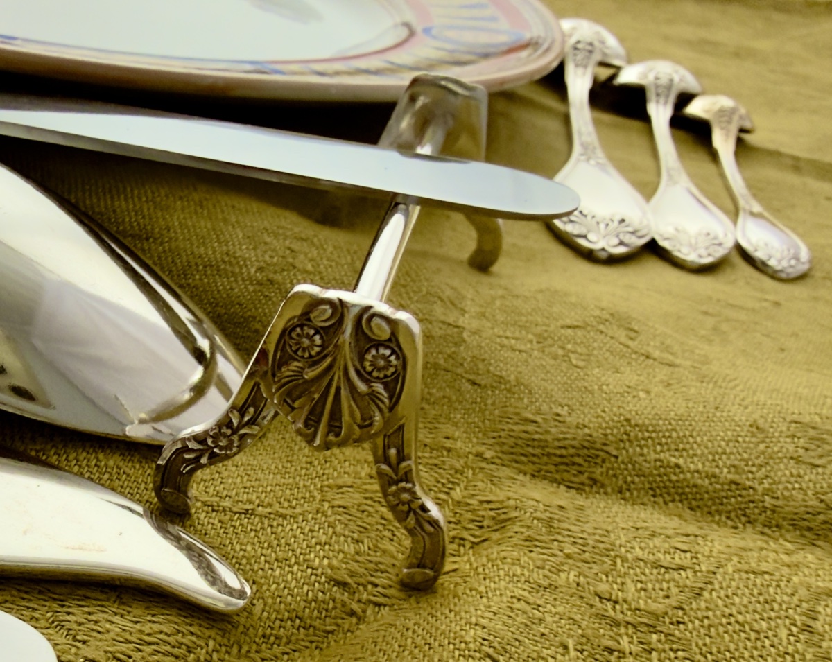 Wolfers, 147-piece Set, Empire Style, Silver-plated Metal, Bruno Wiskemann, Serves 12 -photo-4
