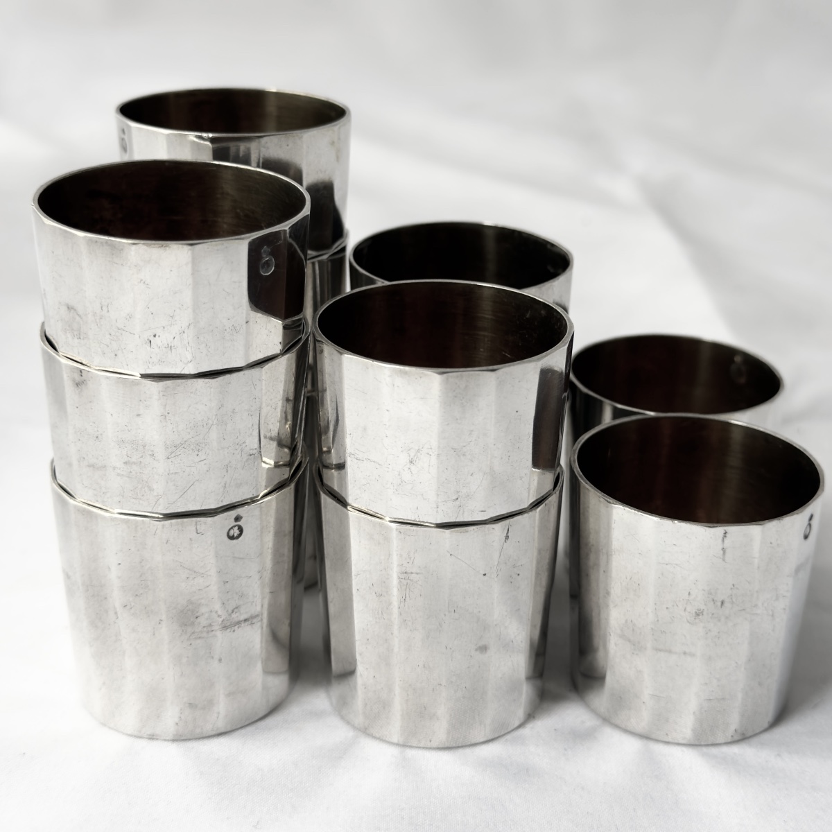 Paris, 1809–1819, 12 Liqueur Glasses, 950% Sterling Silver And Vermeil, Jacques-louis Berger-photo-3